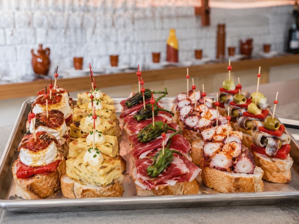 best spanish tapas in london, pinchos recipes, pinchos spain food